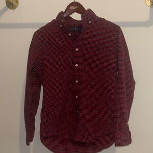 Ralph Lauren Red & Blue Checkered Men's Shirt